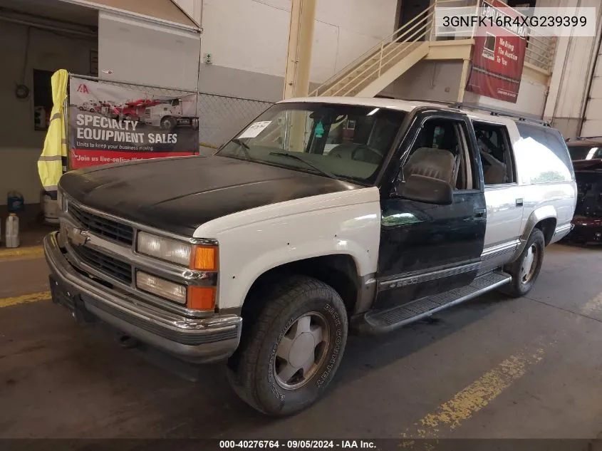 1999 Chevrolet Suburban 1500 K1500 VIN: 3GNFK16R4XG239399 Lot: 40276764