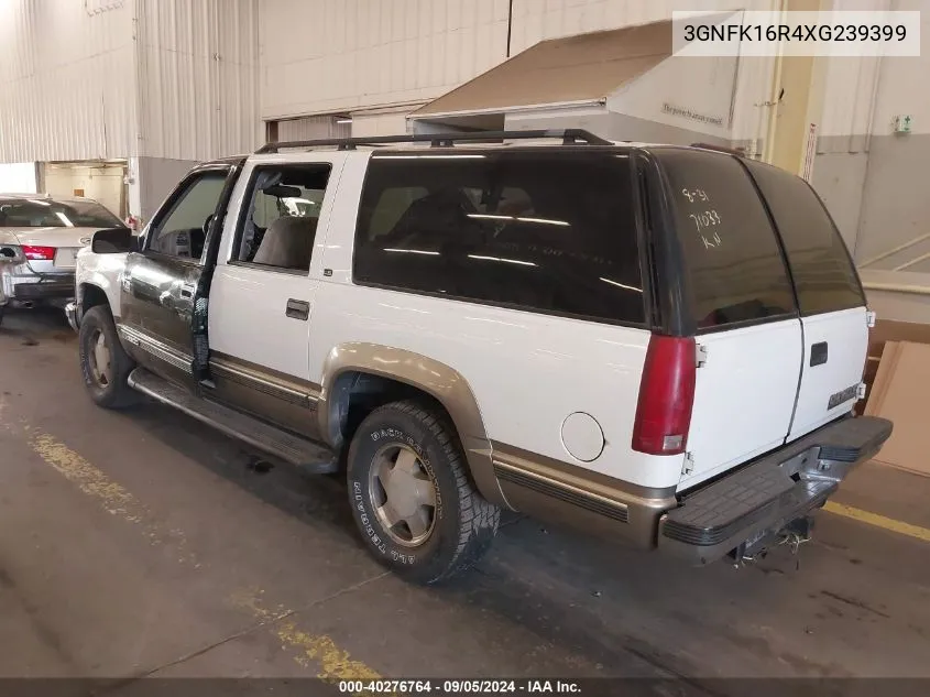 1999 Chevrolet Suburban 1500 K1500 VIN: 3GNFK16R4XG239399 Lot: 40276764