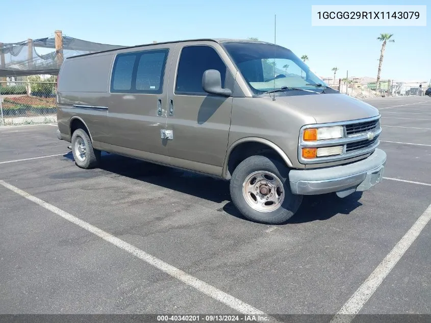 1999 Chevrolet Express VIN: 1GCGG29R1X1143079 Lot: 40340201