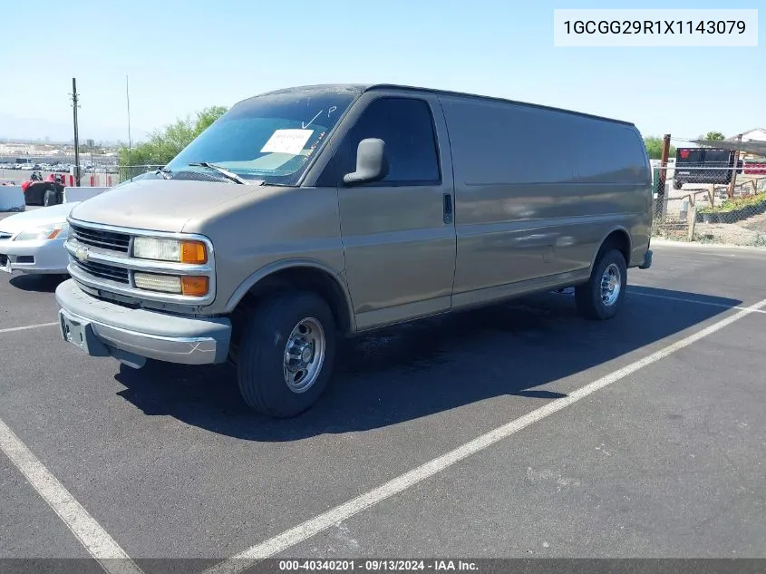 1999 Chevrolet Express VIN: 1GCGG29R1X1143079 Lot: 40340201