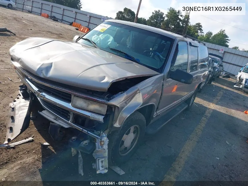 1999 Chevrolet Suburban 1500 Lt VIN: 3GNEC16R1XG265449 Lot: 40353661