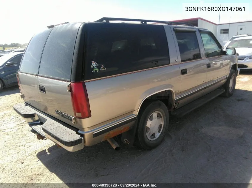 1999 Chevrolet Suburban 1500 Lt VIN: 3GNFK16R0XG147061 Lot: 40390728