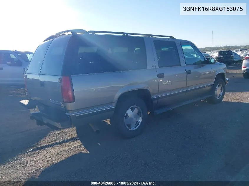 3GNFK16R8XG153075 1999 Chevrolet Suburban 1500 Lt