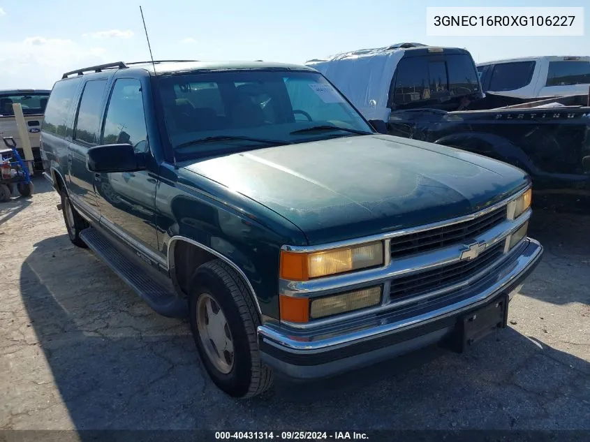 3GNEC16R0XG106227 1999 Chevrolet Suburban 1500 Lt