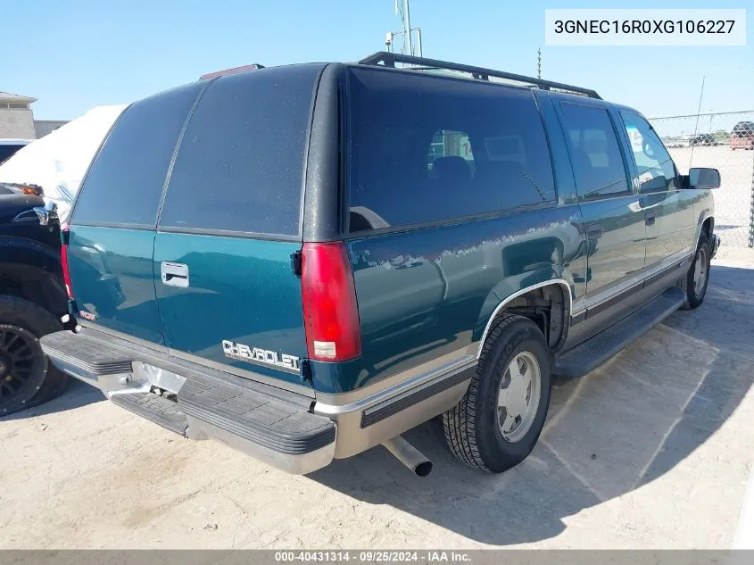 3GNEC16R0XG106227 1999 Chevrolet Suburban 1500 Lt