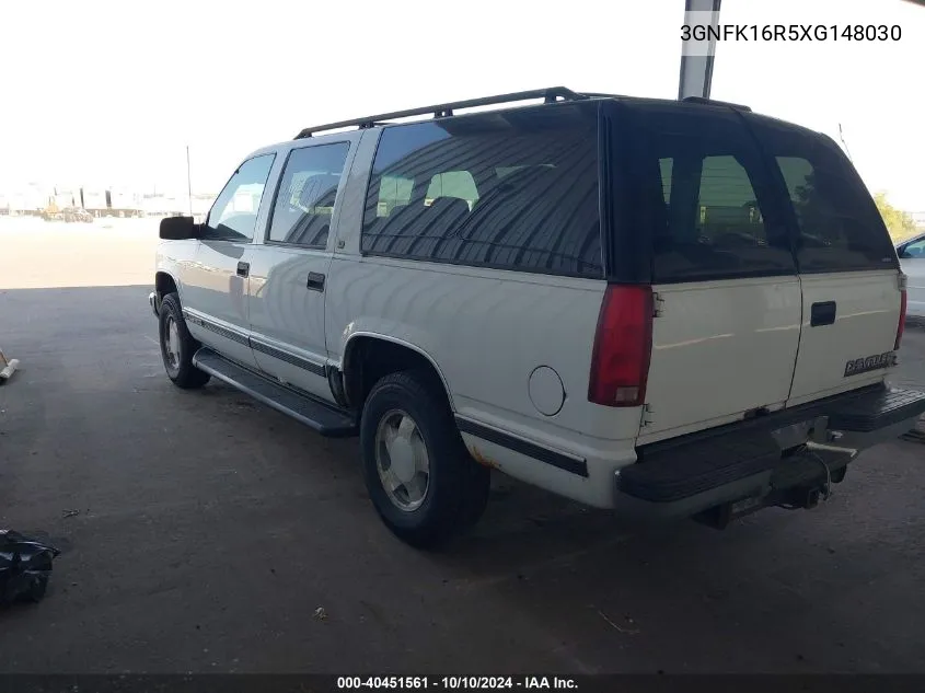 1999 Chevrolet Suburban 1500 Lt VIN: 3GNFK16R5XG148030 Lot: 40451561