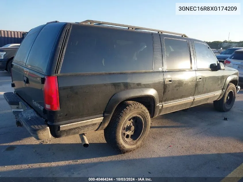 3GNEC16R8XG174209 1999 Chevrolet Suburban 1500 Lt