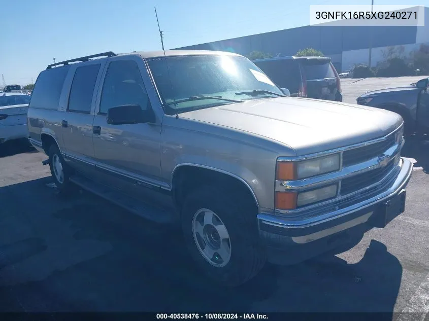 1999 Chevrolet Suburban 1500 Lt VIN: 3GNFK16R5XG240271 Lot: 40538476