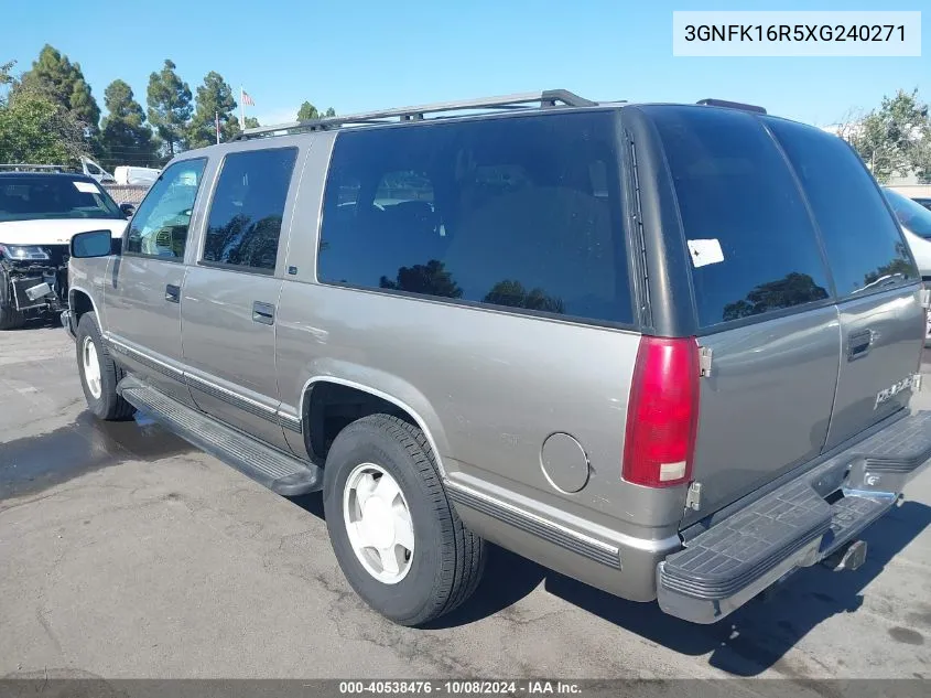 3GNFK16R5XG240271 1999 Chevrolet Suburban 1500 Lt