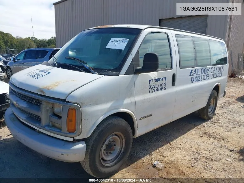 1999 Chevrolet Express G2500 VIN: 1GAGG25R3X1087631 Lot: 40542310