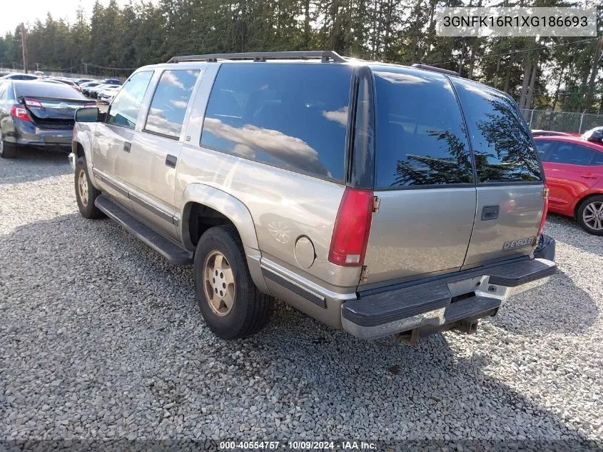 1999 Chevrolet Suburban 1500 Lt VIN: 3GNFK16R1XG186693 Lot: 40554757