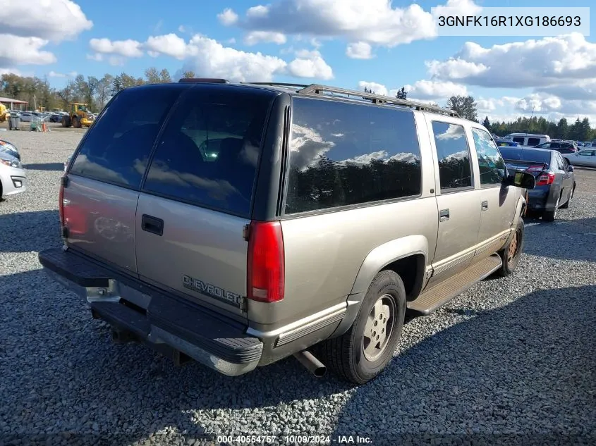 3GNFK16R1XG186693 1999 Chevrolet Suburban 1500 Lt