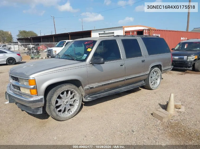 1999 Chevrolet Suburban 1500 Lt VIN: 3GNEC16R4XG175518 Lot: 40602177