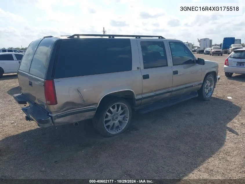 1999 Chevrolet Suburban 1500 Lt VIN: 3GNEC16R4XG175518 Lot: 40602177