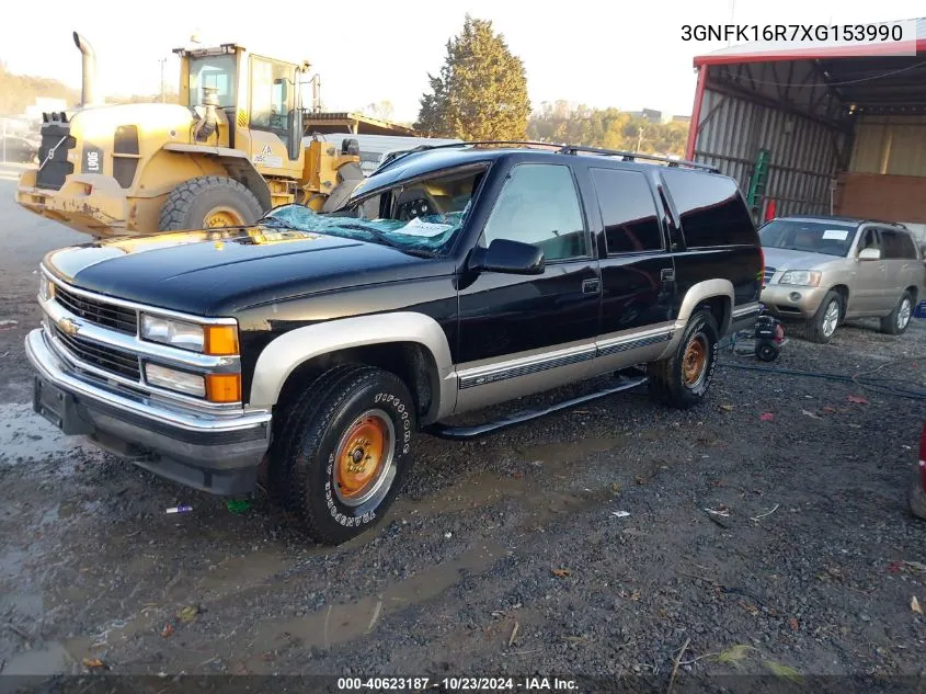 1999 Chevrolet Suburban 1500 Lt VIN: 3GNFK16R7XG153990 Lot: 40623187