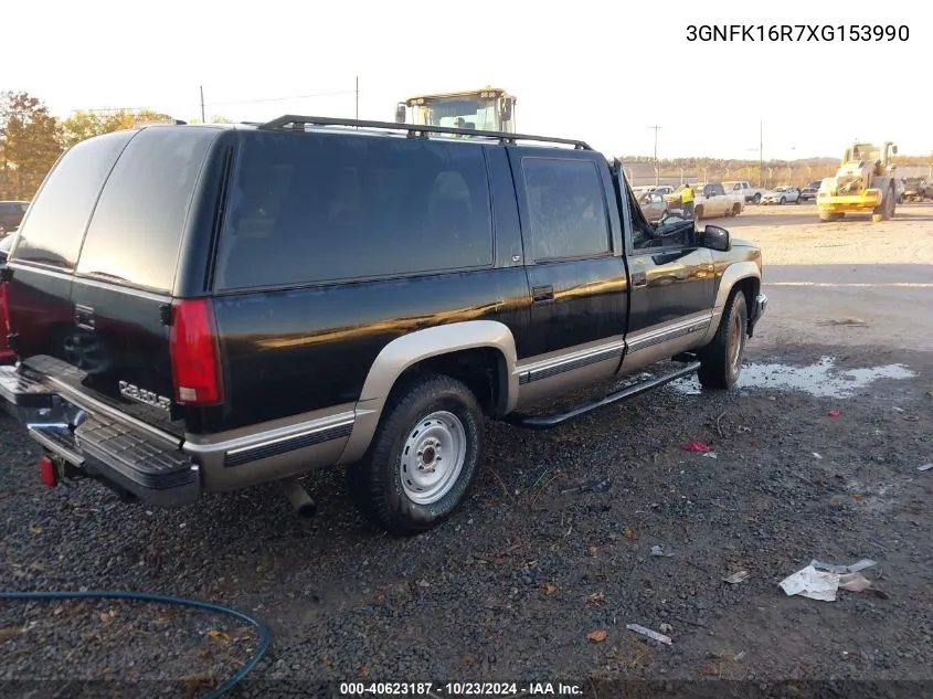 1999 Chevrolet Suburban 1500 Lt VIN: 3GNFK16R7XG153990 Lot: 40623187