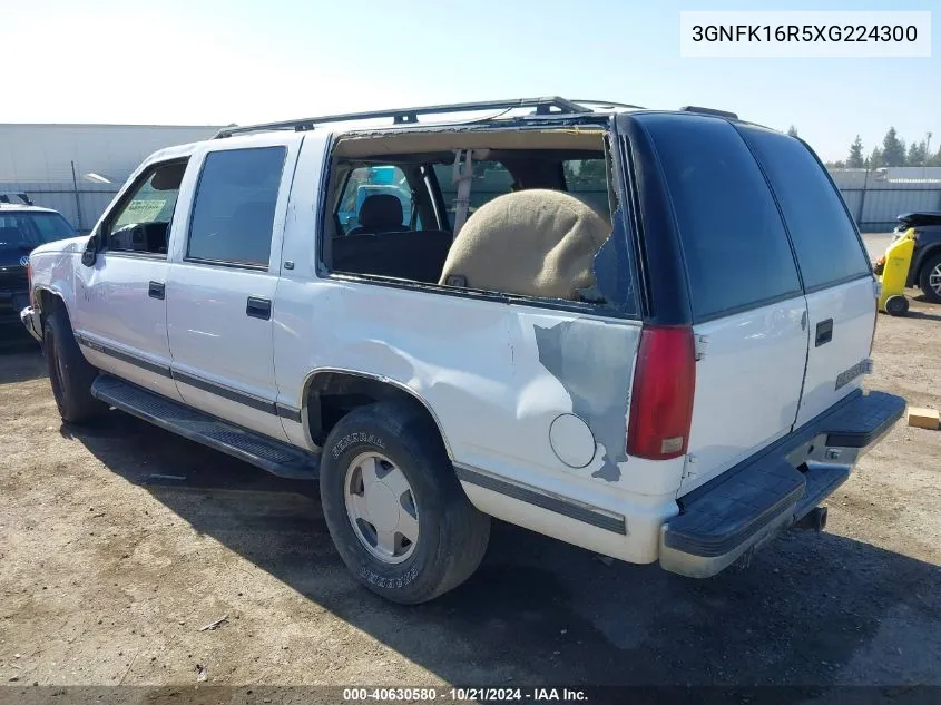 1999 Chevrolet Suburban 1500 Lt VIN: 3GNFK16R5XG224300 Lot: 40630580