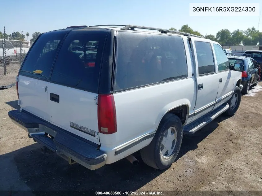 1999 Chevrolet Suburban 1500 Lt VIN: 3GNFK16R5XG224300 Lot: 40630580