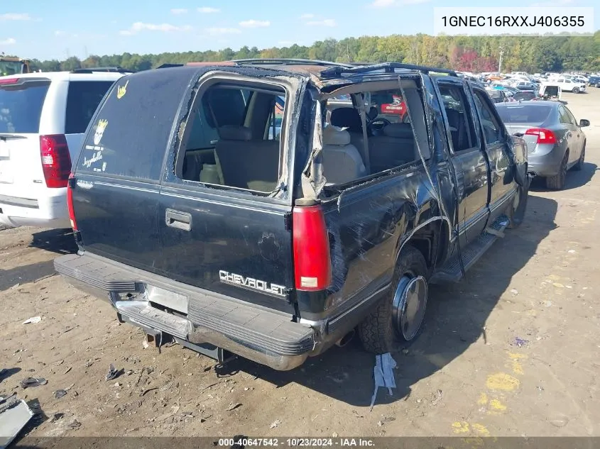 1999 Chevrolet Suburban 1500 Lt VIN: 1GNEC16RXXJ406355 Lot: 40647542