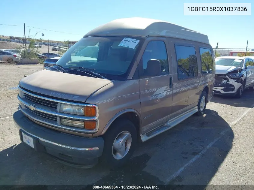 1999 Chevrolet Express VIN: 1GBFG15R0X1037836 Lot: 40665364