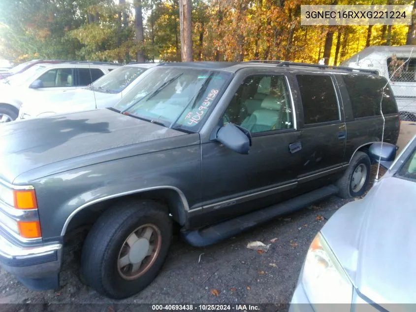 1999 Chevrolet Suburban 1500 Lt VIN: 3GNEC16RXXG221224 Lot: 40693438