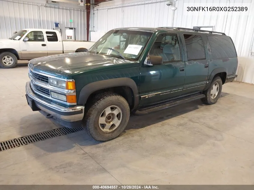 1999 Chevrolet Suburban 1500 Lt VIN: 3GNFK16R0XG252389 Lot: 40694557