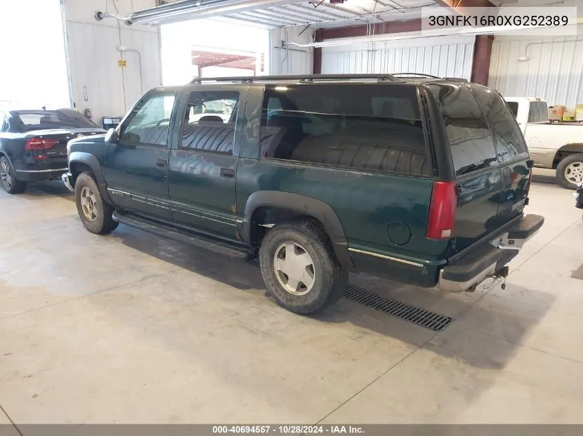 1999 Chevrolet Suburban 1500 Lt VIN: 3GNFK16R0XG252389 Lot: 40694557