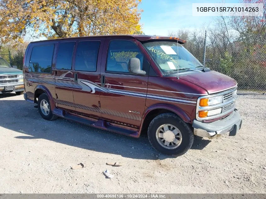 1999 Chevrolet Express VIN: 1GBFG15R7X1014263 Lot: 40695136