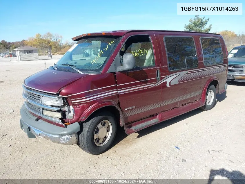 1999 Chevrolet Express VIN: 1GBFG15R7X1014263 Lot: 40695136