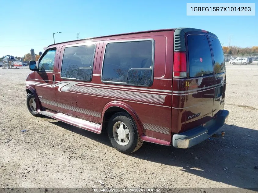 1999 Chevrolet Express VIN: 1GBFG15R7X1014263 Lot: 40695136