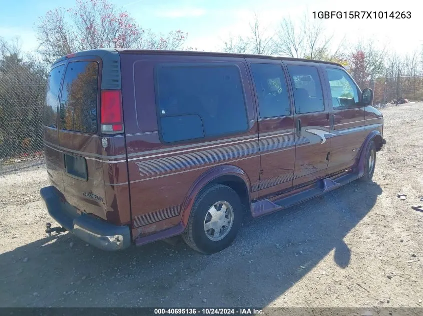 1999 Chevrolet Express VIN: 1GBFG15R7X1014263 Lot: 40695136