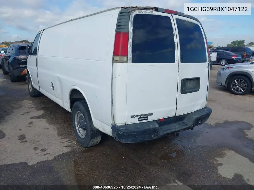 1999 Chevrolet Express VIN: 1GCHG39R8X1047122 Lot: 40696925