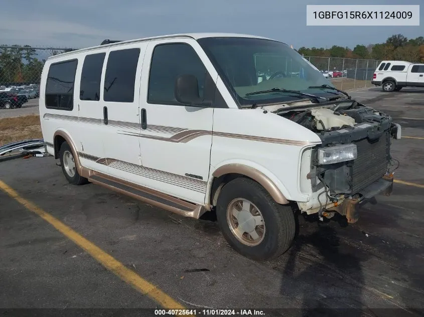 1999 Chevrolet Express Van VIN: 1GBFG15R6X1124009 Lot: 40725641