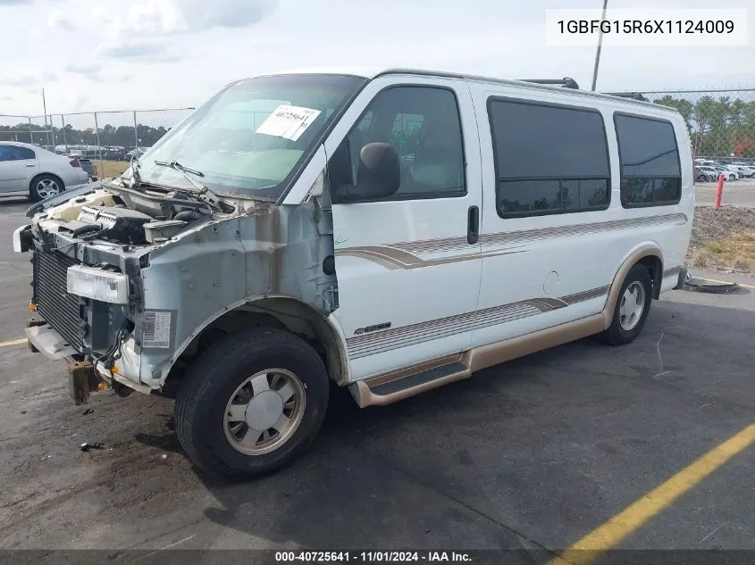 1999 Chevrolet Express Van VIN: 1GBFG15R6X1124009 Lot: 40725641