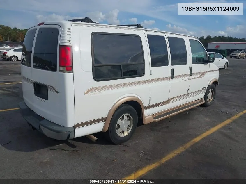 1999 Chevrolet Express Van VIN: 1GBFG15R6X1124009 Lot: 40725641