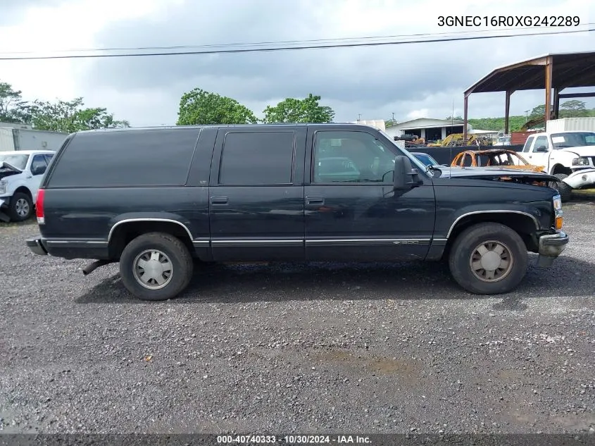 1999 Chevrolet Suburban 1500 Lt VIN: 3GNEC16R0XG242289 Lot: 40740333