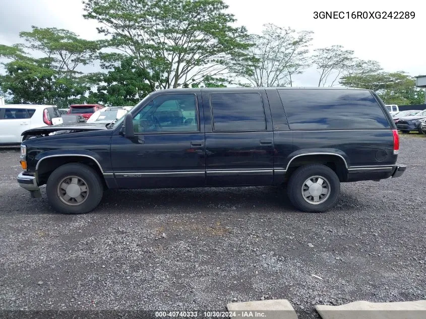 1999 Chevrolet Suburban 1500 Lt VIN: 3GNEC16R0XG242289 Lot: 40740333