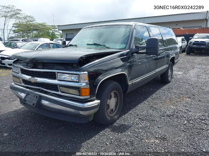 1999 Chevrolet Suburban 1500 Lt VIN: 3GNEC16R0XG242289 Lot: 40740333