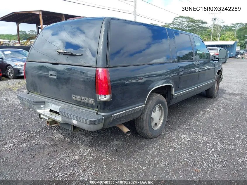 1999 Chevrolet Suburban 1500 Lt VIN: 3GNEC16R0XG242289 Lot: 40740333