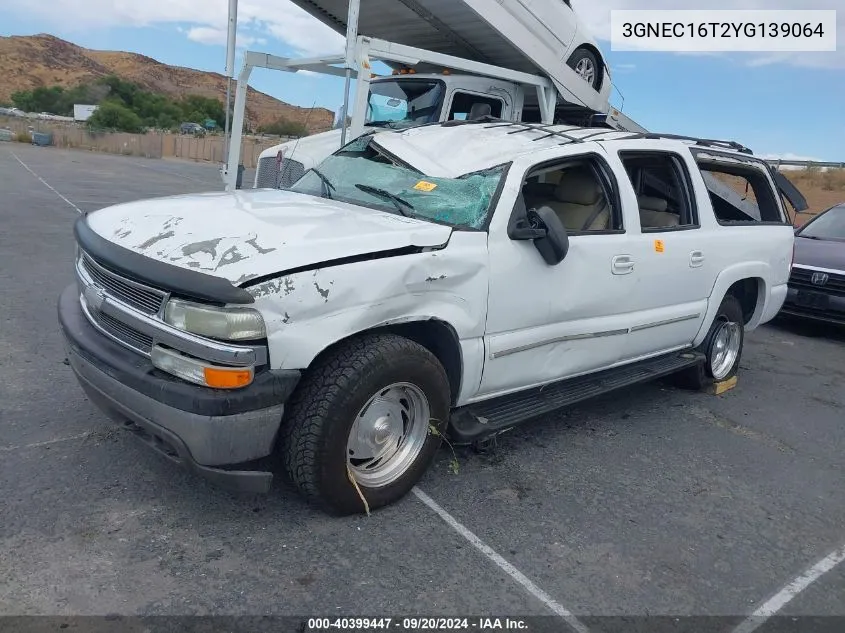 2000 Chevrolet Suburban 1500 Ls VIN: 3GNEC16T2YG139064 Lot: 40399447