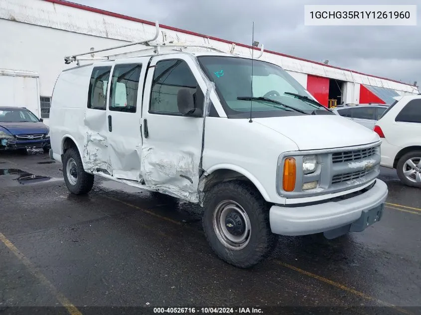 2000 Chevrolet Express VIN: 1GCHG35R1Y1261960 Lot: 40526716