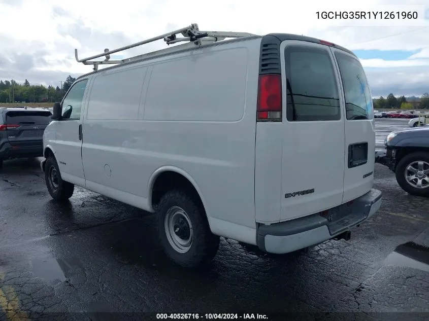 2000 Chevrolet Express VIN: 1GCHG35R1Y1261960 Lot: 40526716