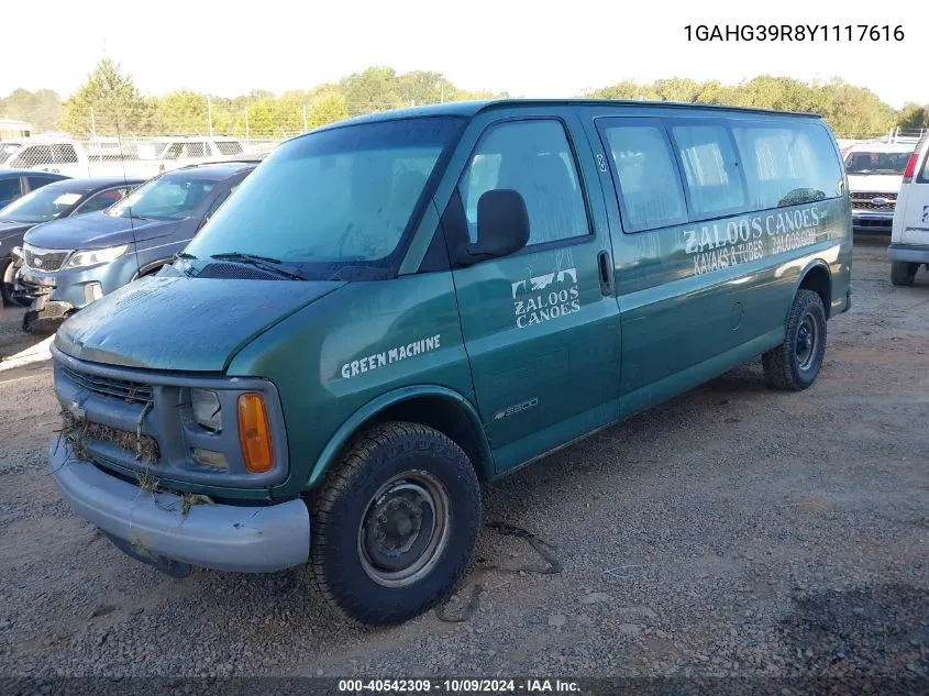 1GAHG39R8Y1117616 2000 Chevrolet Express G3500