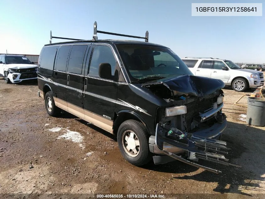 2000 Chevrolet Express Upfitter Pkg. VIN: 1GBFG15R3Y1258641 Lot: 40565035