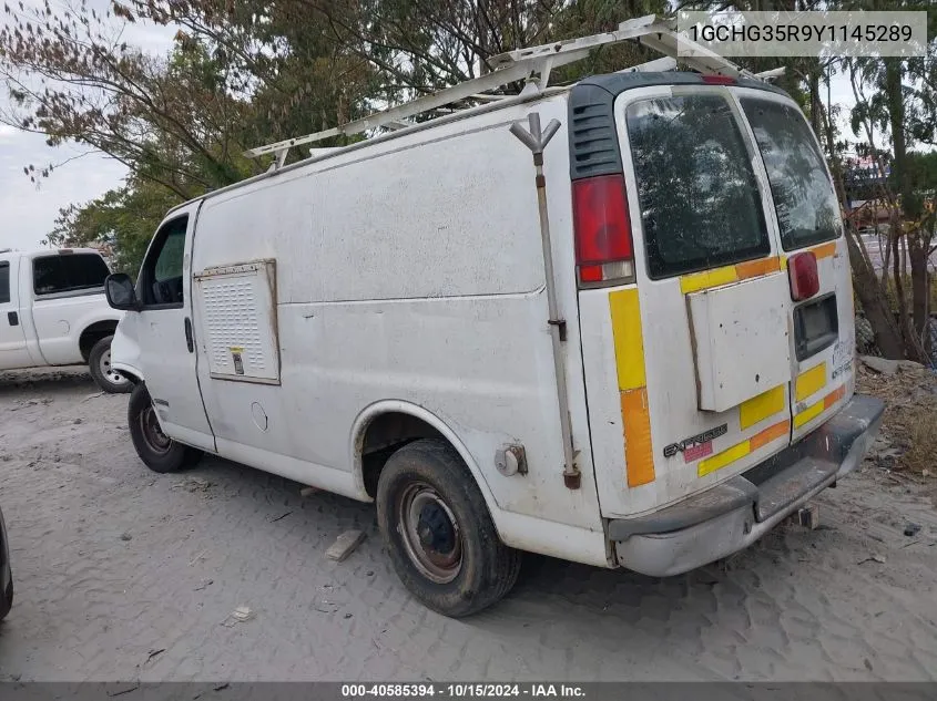 2000 Chevrolet Express VIN: 1GCHG35R9Y1145289 Lot: 40585394