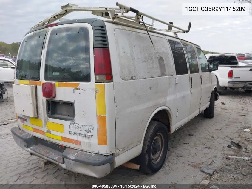 2000 Chevrolet Express VIN: 1GCHG35R9Y1145289 Lot: 40585394