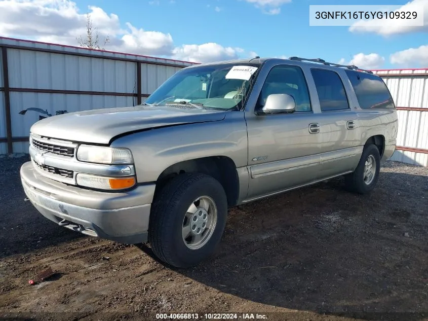 2000 Chevrolet Suburban 1500 Ls/Lt VIN: 3GNFK16T6YG109329 Lot: 40666813