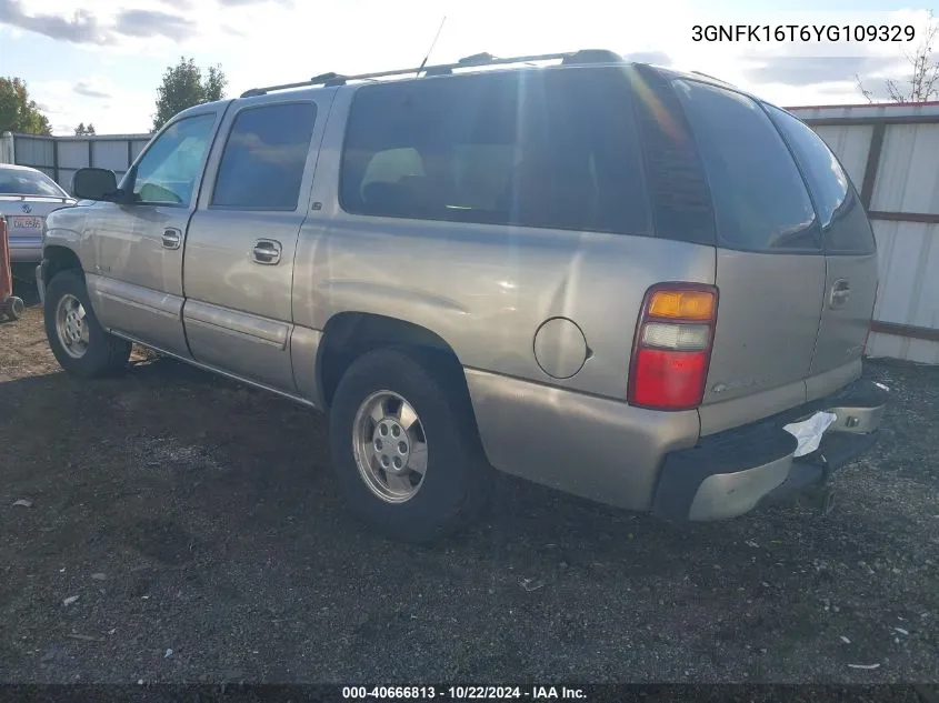 2000 Chevrolet Suburban 1500 Ls/Lt VIN: 3GNFK16T6YG109329 Lot: 40666813