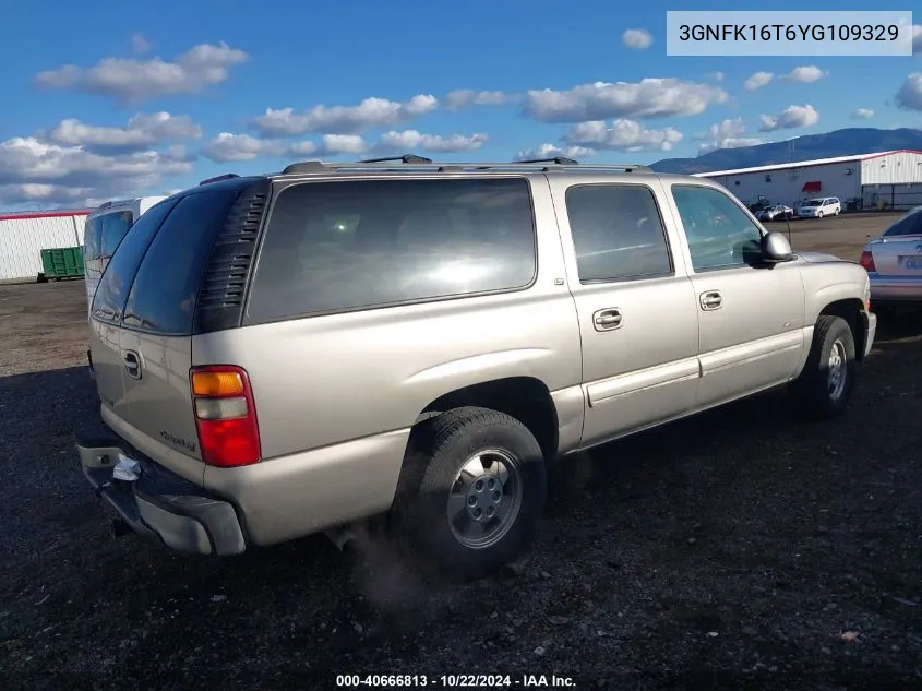 2000 Chevrolet Suburban 1500 Ls/Lt VIN: 3GNFK16T6YG109329 Lot: 40666813