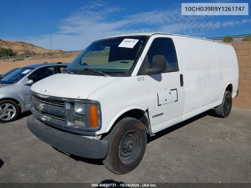 2000 Chevrolet Express VIN: 1GCHG39R9Y1261747 Lot: 40680731